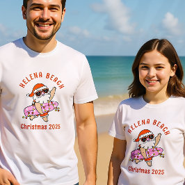 Camisas de Natal Familiares de Férias de Praia