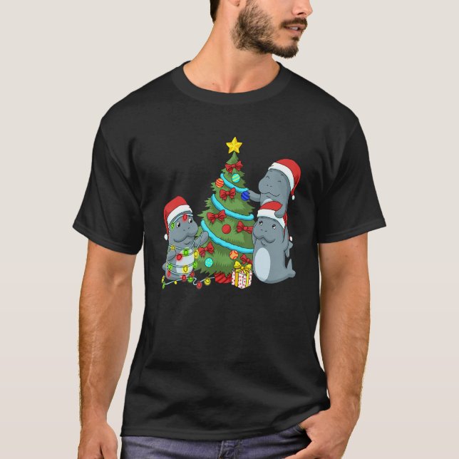 Camisas de Natal Manateadas Mulheres Manateadas Pr (Frente)