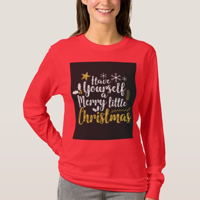 CAMISAS DE NATAL TENHA UM NATAL FELIZ (Frente)