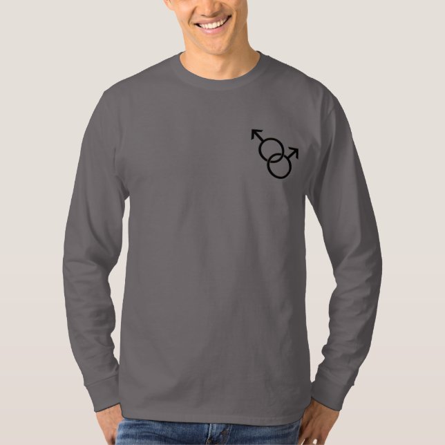 Camisas de orgulho gay com Camisas de Amor do Mesm (Frente)