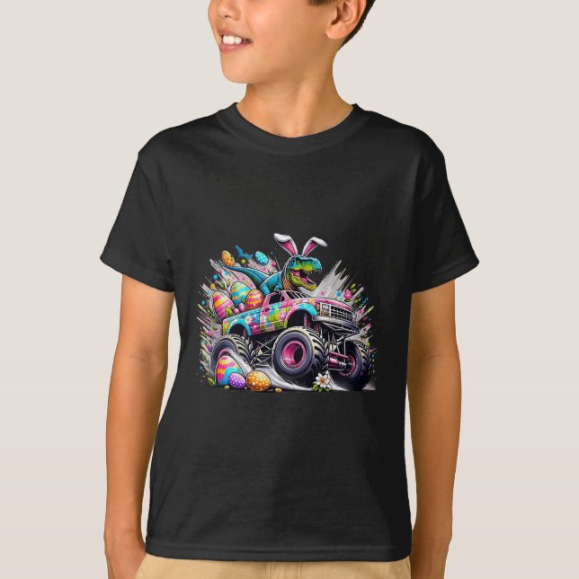 Camisas de Páscoa para Crianças Meninos Coelho Mon (Frente)