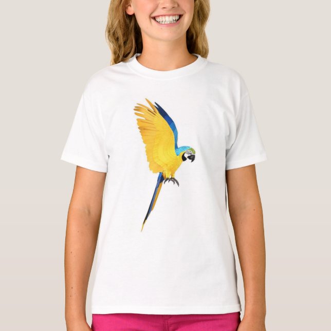 Camisas de pássaro design para mulheres. (Frente)