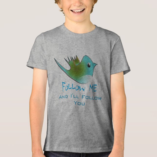 Camisas de Pássaros do Twitter (Frente)