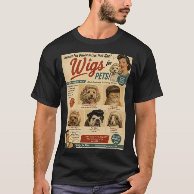 Camisas de Perucas para Animais (Frente)