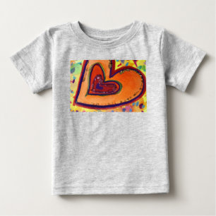 Camisas de Pintura de Arte Amor Corações Felizes