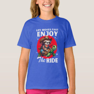Camisas de preguiça-doce e de tartaruga-de-cowboy
