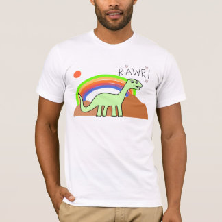 Camisas de Rawr do arco-íris dos adultos