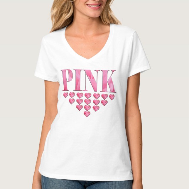 CAMISAS DE S DAS MULHERES COR-DE-ROSA ' (Frente)