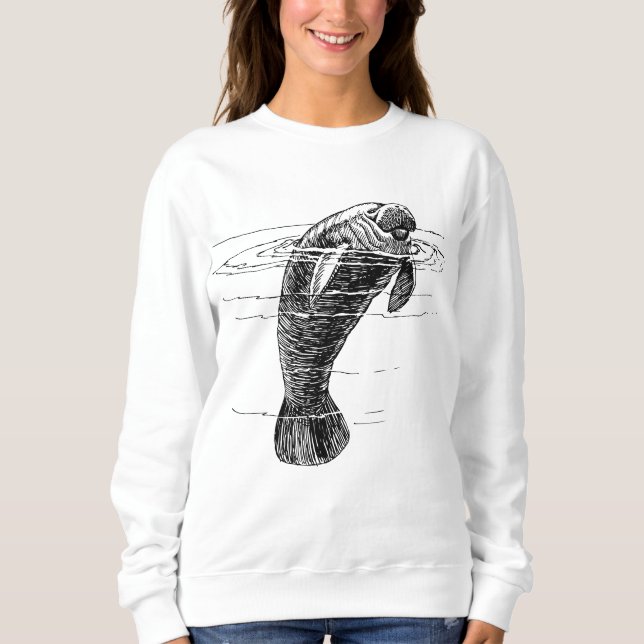 Camisas de suor de mulher manateada (Frente)