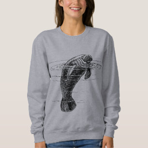 Camisas de suor de mulher manateada