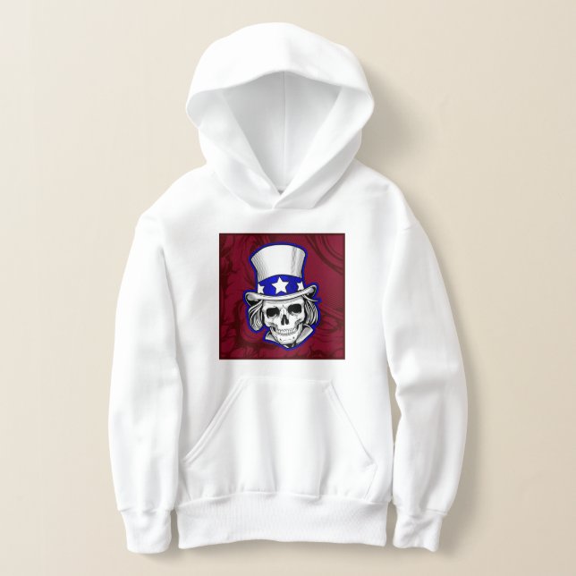 Camisas de Suores - Tatuagem Caveira Vestindo Chap (Postura )