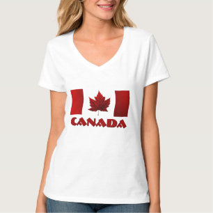 Camisas de suvenir, de bandeiras do Canadá, de mal
