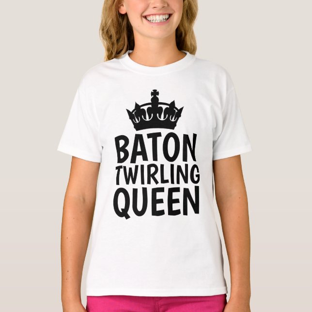 CAMISAS DE T-SHIRTS DE RAINHAS DE RAINHA DE BATON (Frente)