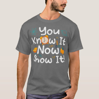 Camisas de Teste de Motivação no Dia de Teste para