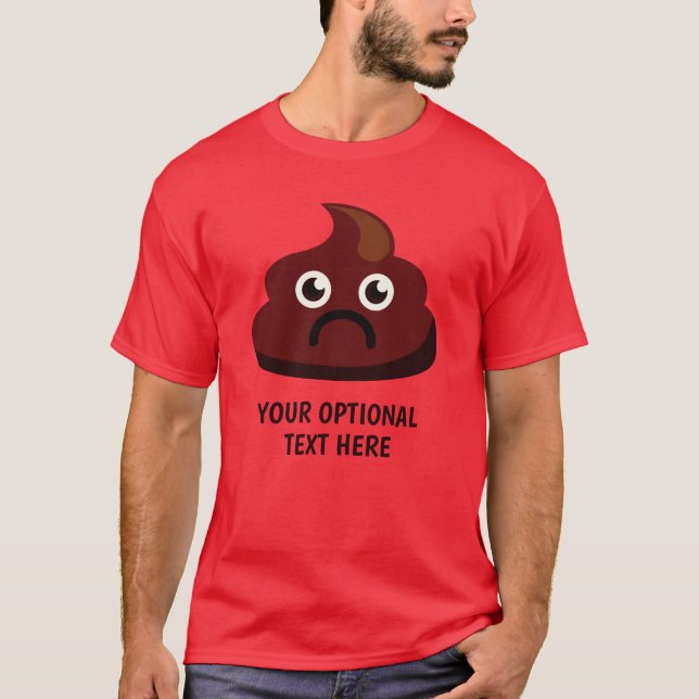 Camisas de texto personalizadas e jaquetas do POOP (Frente)