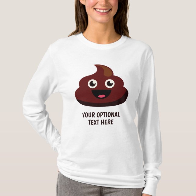 Camisas de texto personalizadas e jaquetas do POOP (Frente)