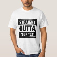 Camisas de tipografia de OUTTA hetero | Personaliz