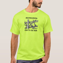Camisas de trabalhadores de ferro no alto