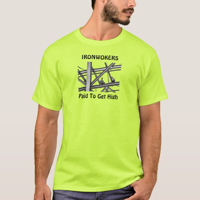 Camisas de trabalhadores de ferro no alto (Frente)