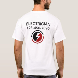 Camisas de trabalho de logotipo comercial elétrico