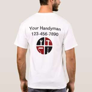 Camisas de Trabalho do Logotipo do Handman Mais Fr