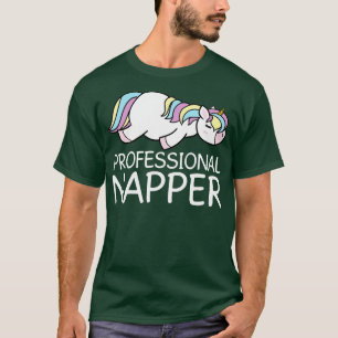 Camisas de Unicórnio Engraçado do Napper Profissio