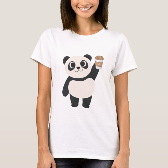 Camisas de uso feminino - Panda bonita (Frente)