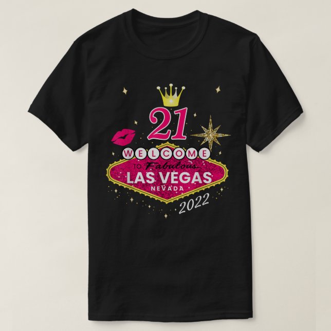 Camisas de Viagem Meninas de Las Vegas 2022, Vegas (Frente do Design)
