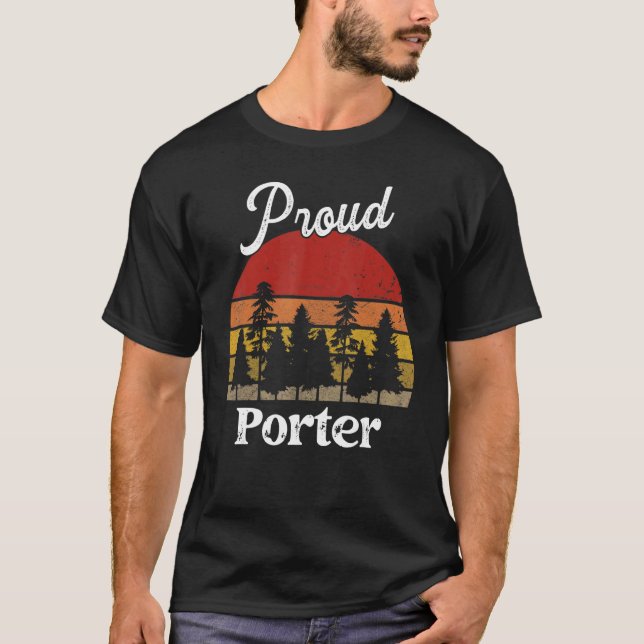 Camisas divertidas de porteiro profissões título d (Frente)