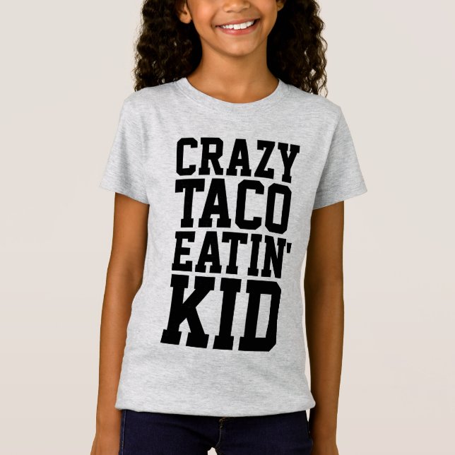 CAMISAS DIVERTIDAS PARA CRIANÇAS COMILÃS DE TACO D (Frente)