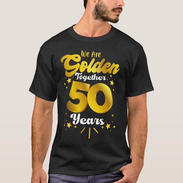 Camisas do 50º aniversário de casamento, 50º anive (Frente)