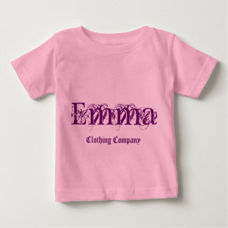 Camisas do bebê de Emma Nome Roupa Empresa