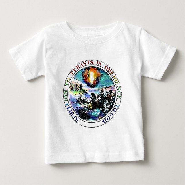 Camisas do bebê do patriota (Frente)