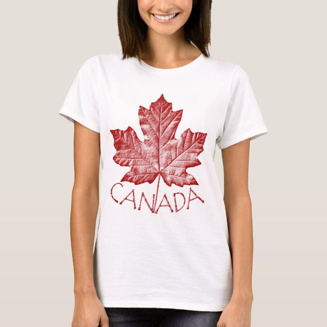 Camisas do Canadá com tamanho mais camisas de mulh (Frente)