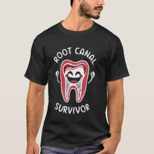 Camisas do Canal Root Engraçado Eu sobrevivi ao me