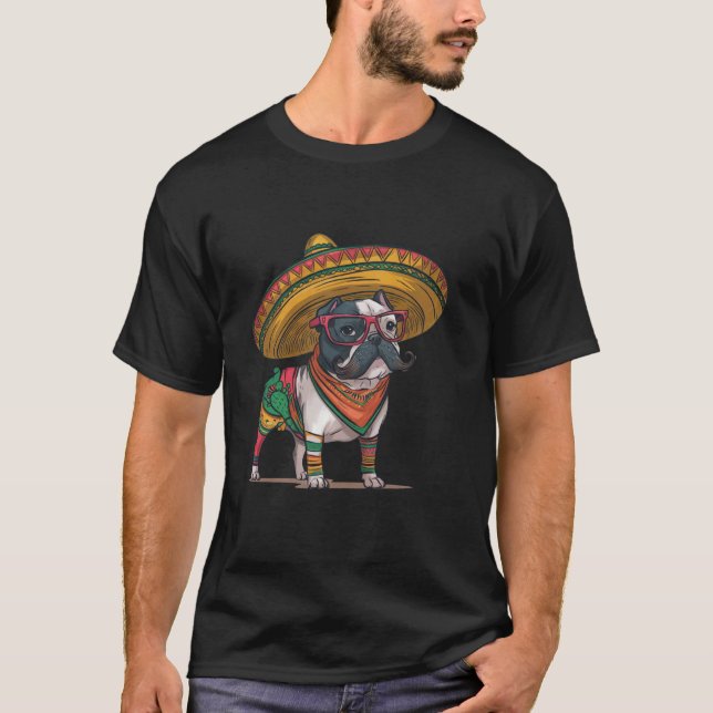 Camisas do Cinco De Mayo para Amante de Cachorro P (Frente)