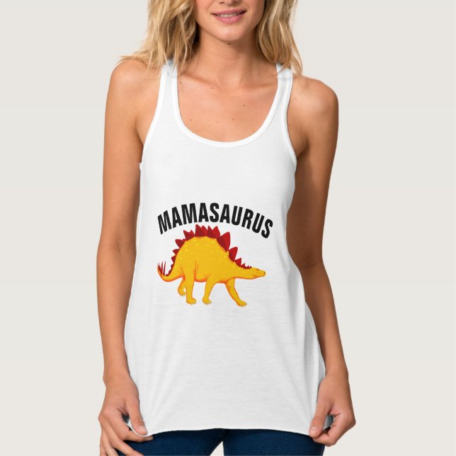 Camisas do Dinossauro MOM MAMASAURUS (Frente)