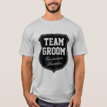 Camisas do grupo personalizadas com o nome<br><div class="desc">Camisas do Team Grot | Nomes personalizados. Também disponível como camisas de noiva da equipe em rosa e turquesa. Camisas de noiva da equipe divertida para solteiro ou festa de solteira / noite de meninas ou noite de fora de meninos. Camisetas de festa de casamento legal para noiva, noivo, padrinhos...</div>