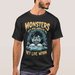 Camisas do Halloween Monstros não escondem que viv