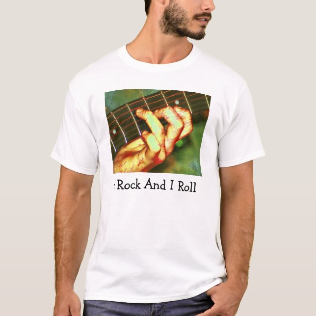 Camisas do rock and roll T (Frente)