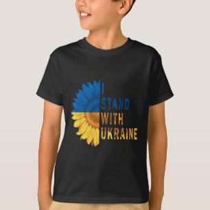 Camisas do Sol Ucrânia Bandeira Eu Apoio a Ucrânia