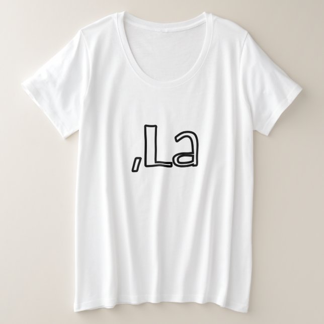 Camisas do tamanho mais amplo da mulher no Comma L (Frente do Design)