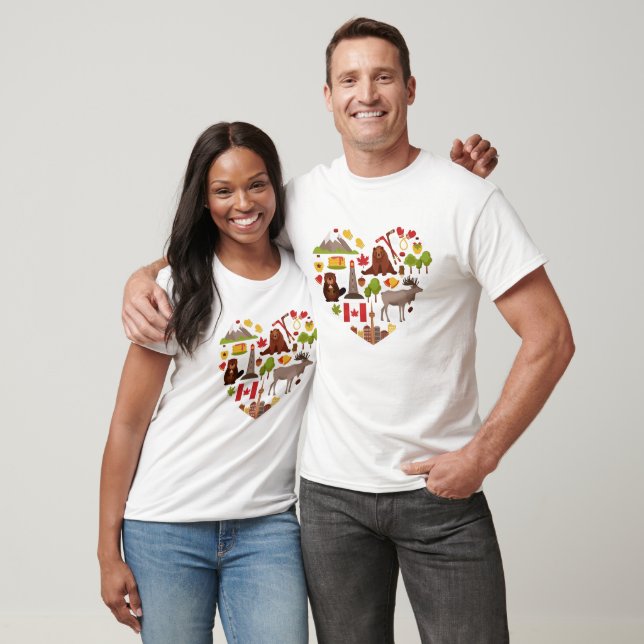 Camisas e jaquetas de amor canadenses (Unissex)