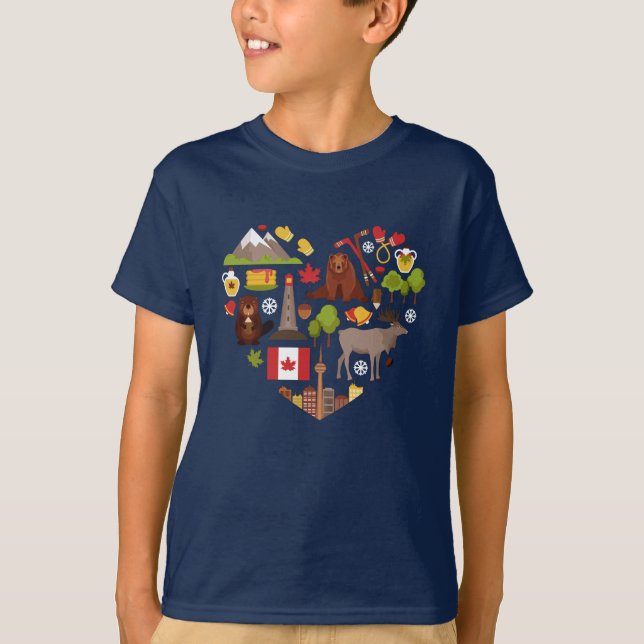 Camisas e jaquetas de amor canadenses (Frente)
