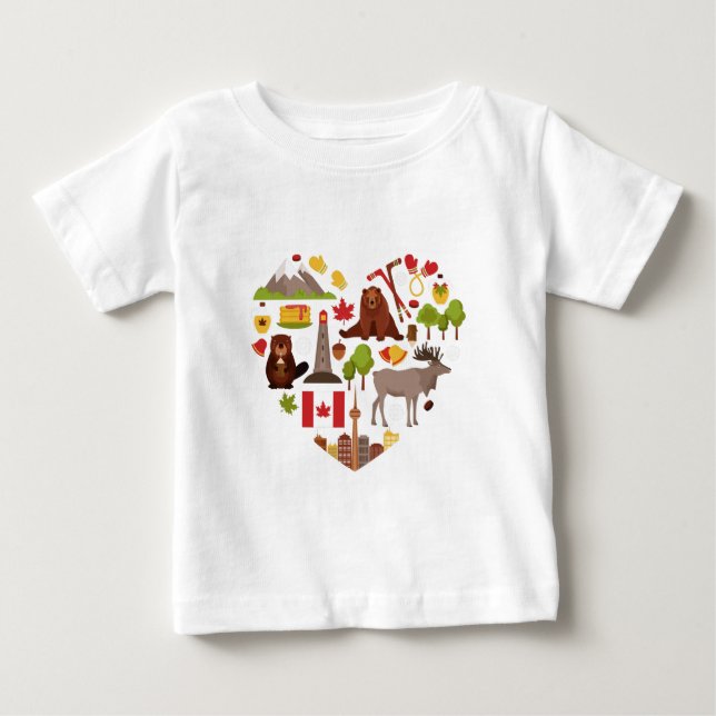 Camisas e jaquetas de amor canadenses (Frente)