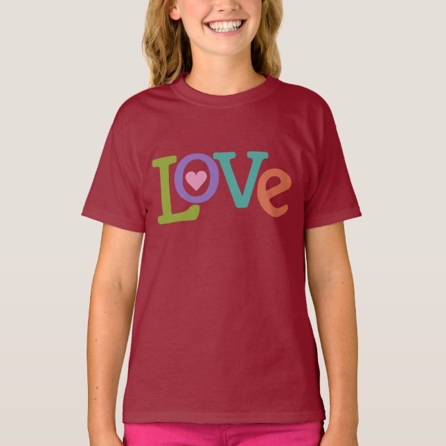Camisas e jaquetas de amor coloridas (Frente)