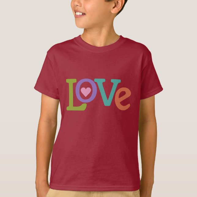 Camisas e jaquetas de amor coloridas (Frente)