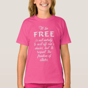 Camisas e jaquetas de cotação da liberdade