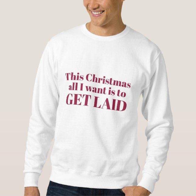Camisas e jaquetas de desejo de Natal irrelevantes (Frente)