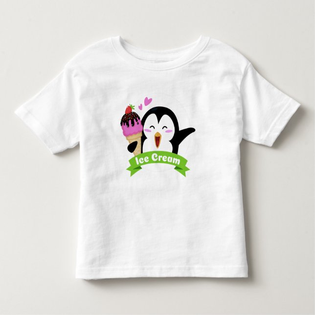 Camisas e jaquetas de pinguim sorvete (Frente)